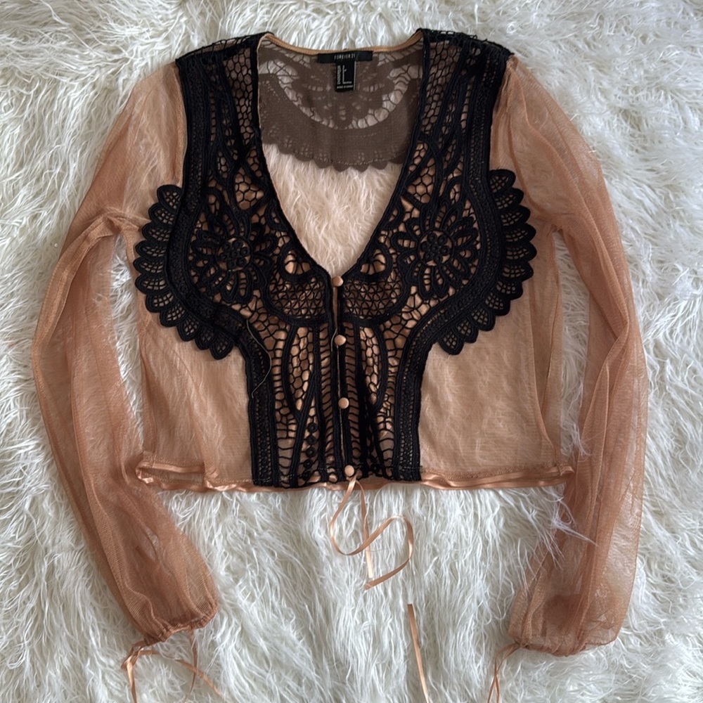 Forever 21 sheer top (SMALL)